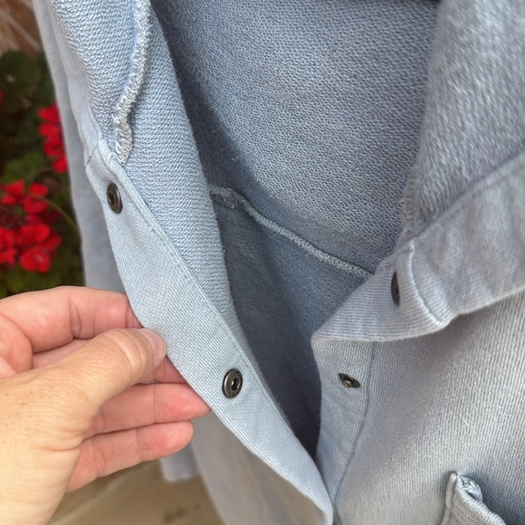 Free People Light Blue Hooded Jacket - Picture 8 of 16